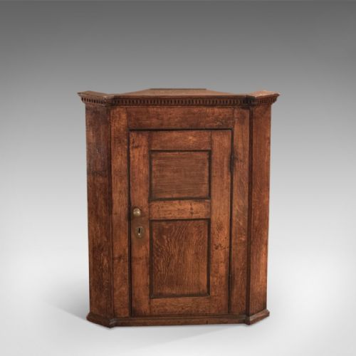 fig 4. 18th Century Georgian Oak Corner Cabinet, c.1750