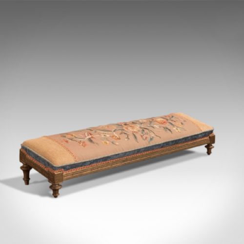 19th Century Antique Foot Stool, Victorian Carriage C.1880