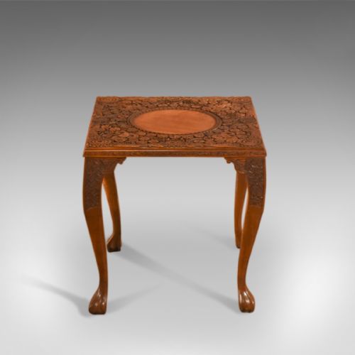 fig 2. Victorian Carved Indian Tea Table, c.1900