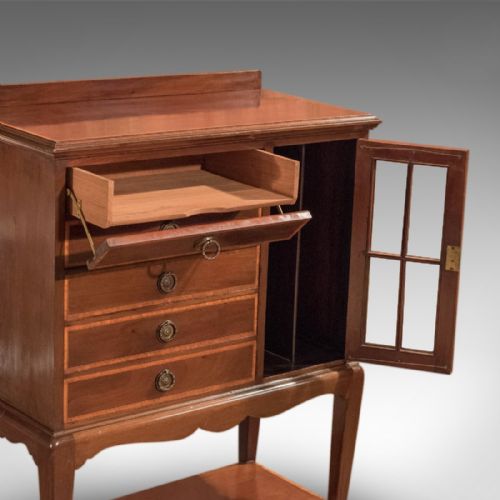 fig 2. Edwardian Antique Music Cabinet, Lidstone London c.1910