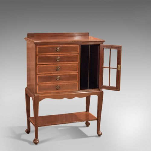 fig 3. Edwardian Antique Music Cabinet, Lidstone London c.1910