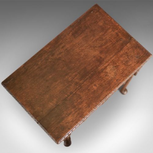 fig 2. Antique Lowboy, Georgian Oak Table, c.1750