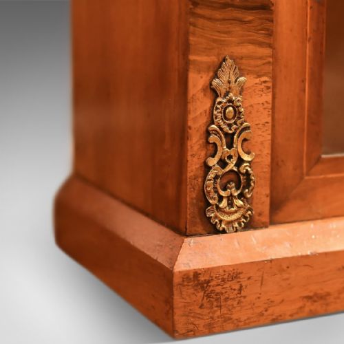 fig 2. Antique Pier Cabinet, Victorian Burr Walnut c.1850