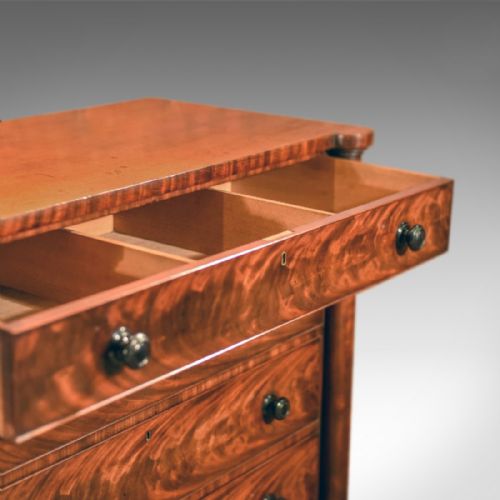 fig 4. Victorian Antique Secretaire Chest of Drawers, c.1850