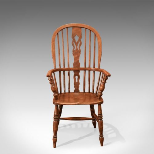 fig 1. Antique Windsor Stick Back Chair, Victorian c.1870