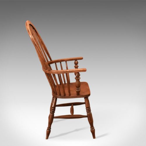 fig 2. Antique Windsor Stick Back Chair, Victorian c.1870