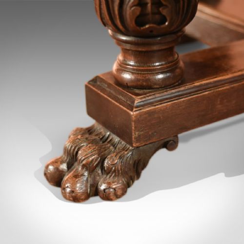 fig 1. Antique Centre Table, Victorian Dining, Oak c.1850