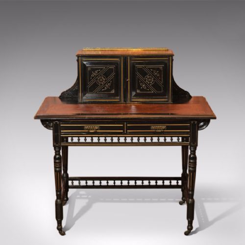 Aesthetic Movement Antique Bonheur Du Jour, C.1880