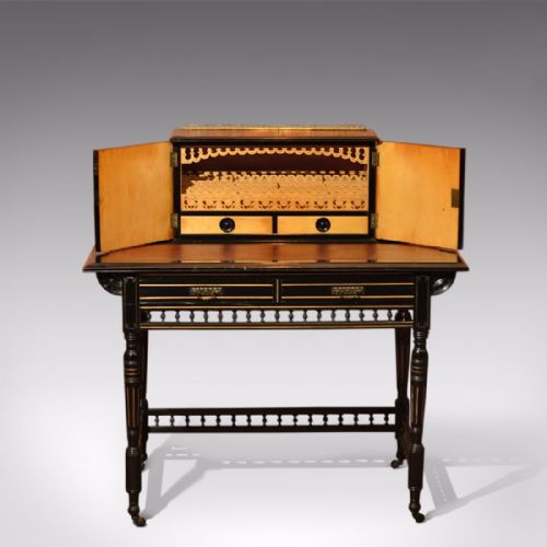fig 4. Aesthetic Movement Antique Bonheur du Jour, c.1880