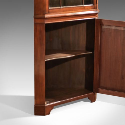 fig 2. Edwardian Tall Glazed Antique Corner Cabinet, c.1910