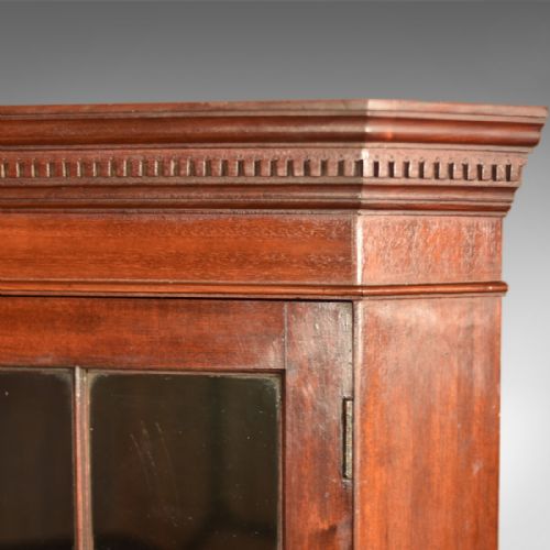 fig 4. Edwardian Tall Glazed Antique Corner Cabinet, c.1910