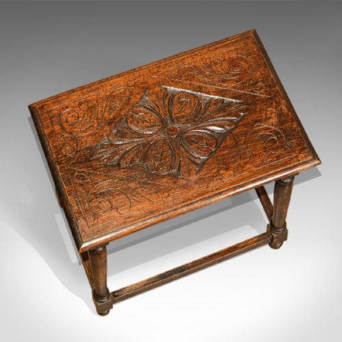 fig 2. Antique Occasional Table, Late Victorian Oak c.1890