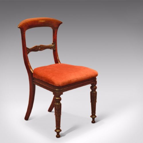 fig 1. Regency Set of 4 Rosewood Antique Dining Chairs, c.1820