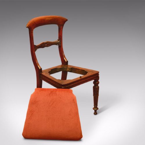 fig 3. Regency Set of 4 Rosewood Antique Dining Chairs, c.1820
