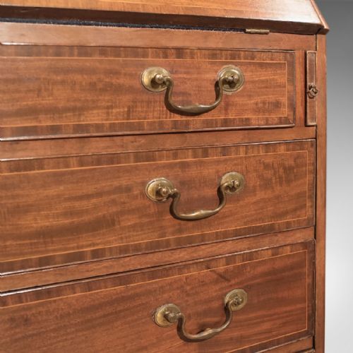 fig 5. Antique Bureau, Georgian Mahogany c.1780