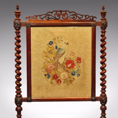 fig 2. Victorian Rosewood Antique Fire Screen, c.1850