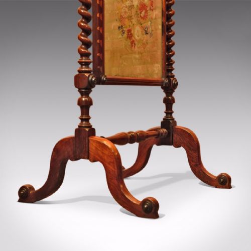 fig 4. Victorian Rosewood Antique Fire Screen, c.1850