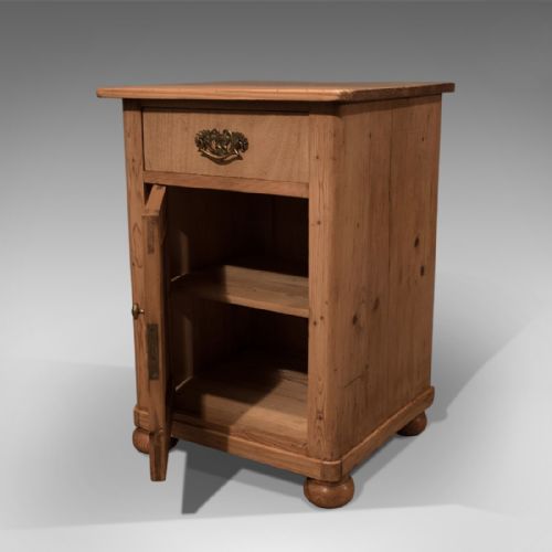 fig 3. Antique Small Cabinet Pot Cupboard or Bedside - Quality Victorian Pine c1900