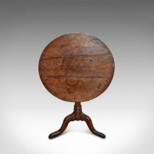 fig 1. Antique Tilt Top Table, Georgian Cherry c.1780
