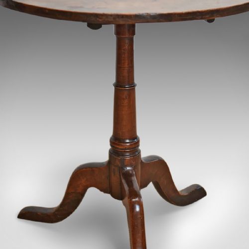 fig 3. Antique Tilt Top Table, Georgian Cherry c.1780