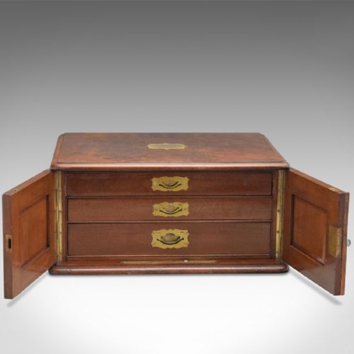 fig 2. Antique Collectors Chest, Victorian Specimen Cabinet