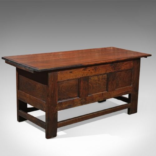 Antique Coffer, 18th Century French Oak Trunk