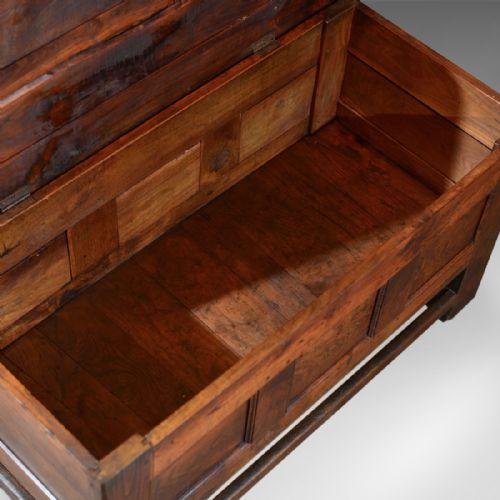 fig 2. Antique Coffer, 18th Century French Oak Trunk