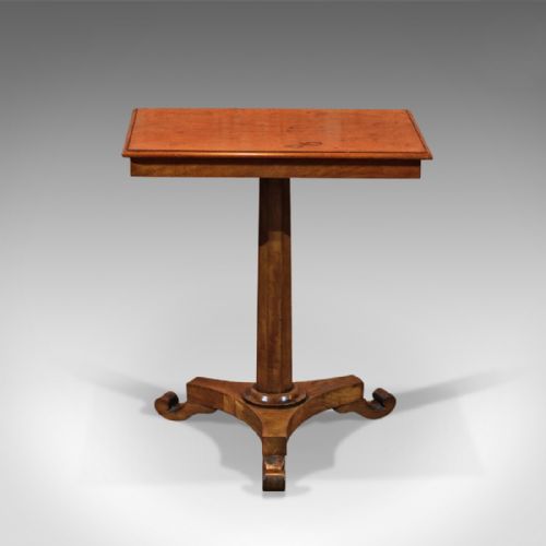 Antique Side Table, Regency Walnut C.1830