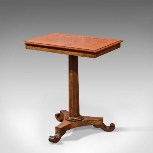 fig 1. Antique Side Table, Regency Walnut c.1830