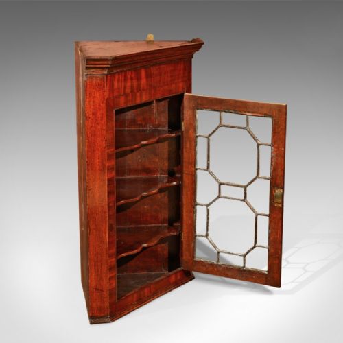 fig 2. Georgian Glazed Antique Corner Cabinet, c.1800