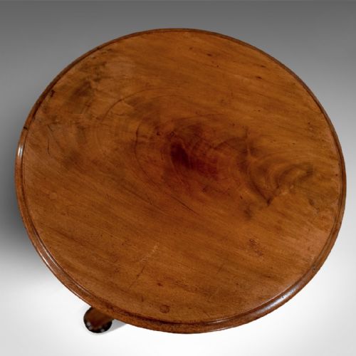 fig 2. Antique Wine Side Lamp Table English Regency Quality Flame Mahogany c1820