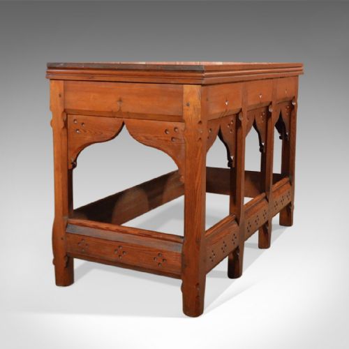 Arts and Crafts Antique Serving Table, C.1880