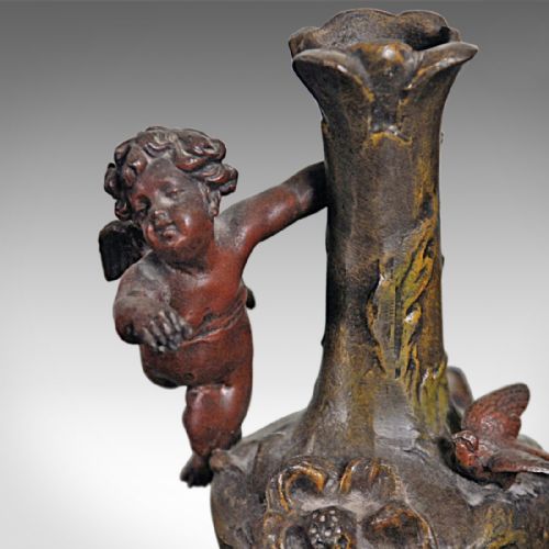 fig 3. Antique Pair of Candlesticks Vases, Victorian c.1870
