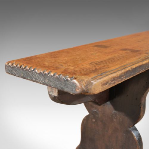 fig 3. Long Victorian Kitchen Antique Bench