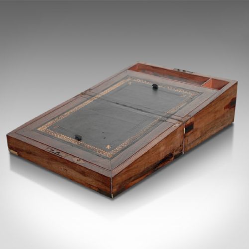 Antique Writing Slope, Georgian Walnut  C.1810