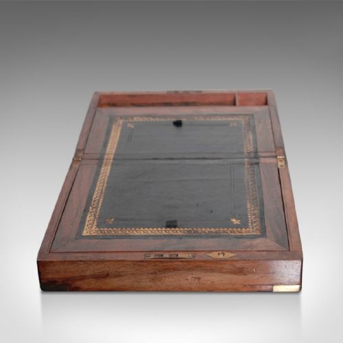 fig 2. Antique Writing Slope, Georgian Walnut c.1810