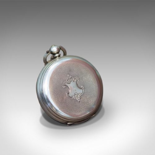 fig 1. Antique Pocket Watch, Silver Cased Chester 1884