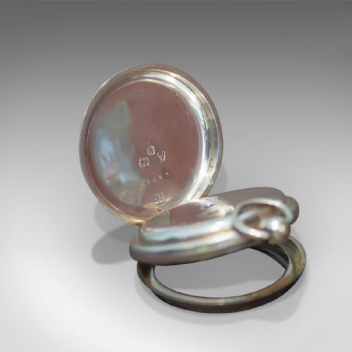 fig 3. Antique Pocket Watch, Silver Cased Chester 1884