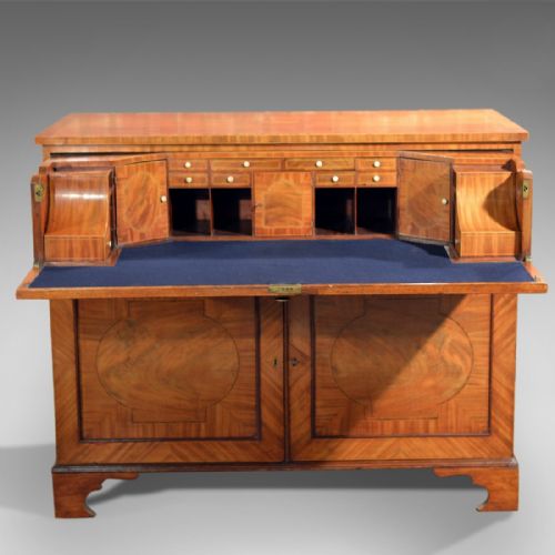 fig 1. Antique Secretaire Georgian Writing Desk, c.1780
