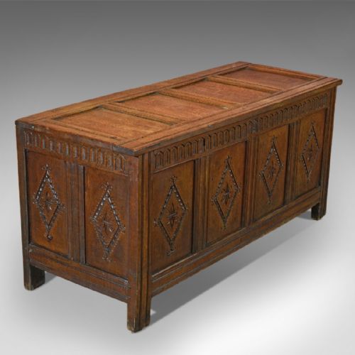 Antique Coffer, Charles II Chest C.1680