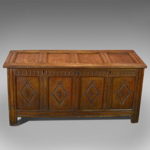 fig 1. Antique Coffer, Charles II Chest c.1680