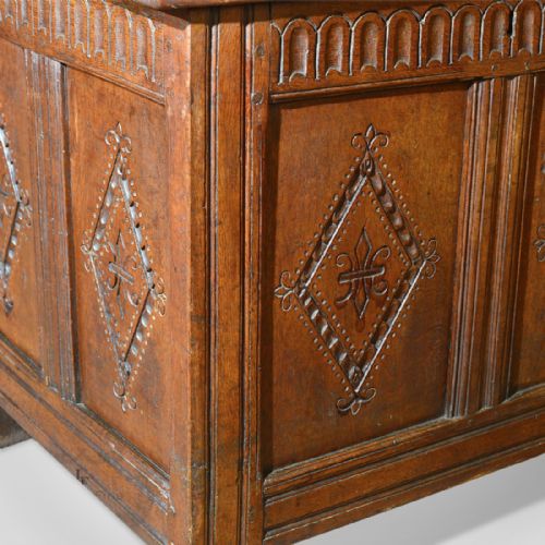 fig 3. Antique Coffer, Charles II Chest c.1680