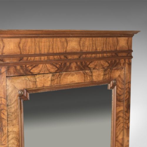 fig 1. French Antique Armoire, 19th Century Wardrobe Burr Walnut