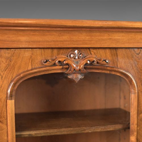 fig 2. Antique Bookcase, Regency Rosewood Glazed Cabinet, c.1830