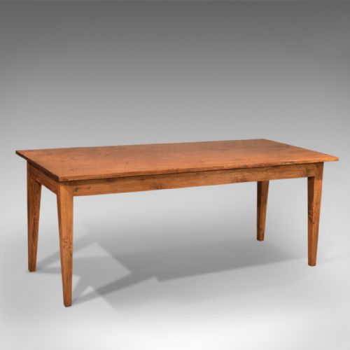 Antique Dining Table, 19th Century French Country Kitchen