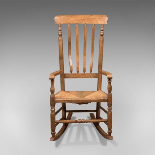 fig 1. Antique Rocking Chair, Georgian Oak and Ash