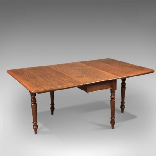 fig 1. Antique Dining Table, Georgian Oak Gateleg c.1790