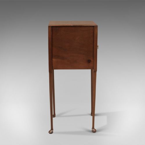 fig 3. Antique Bedside Cabinet, Georgian Pot Cupboard Nightstand