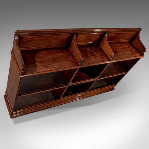 fig 1. Antique Walnut Bookcase Display Shelves 30