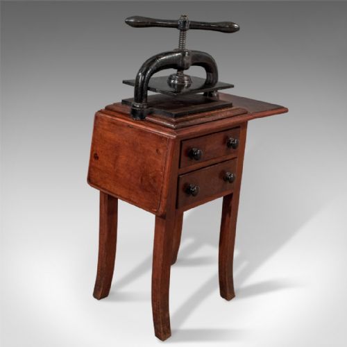 ANTIQUE LETTER BOOK NIPPING PRESS ORIGINAL MAHOGANY STAND VICTORIAN LONDON C1850 - ADDITIONAL PHOTO 9